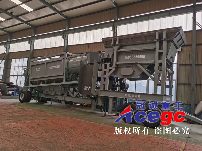 滾筒篩移動(dòng)淘金車